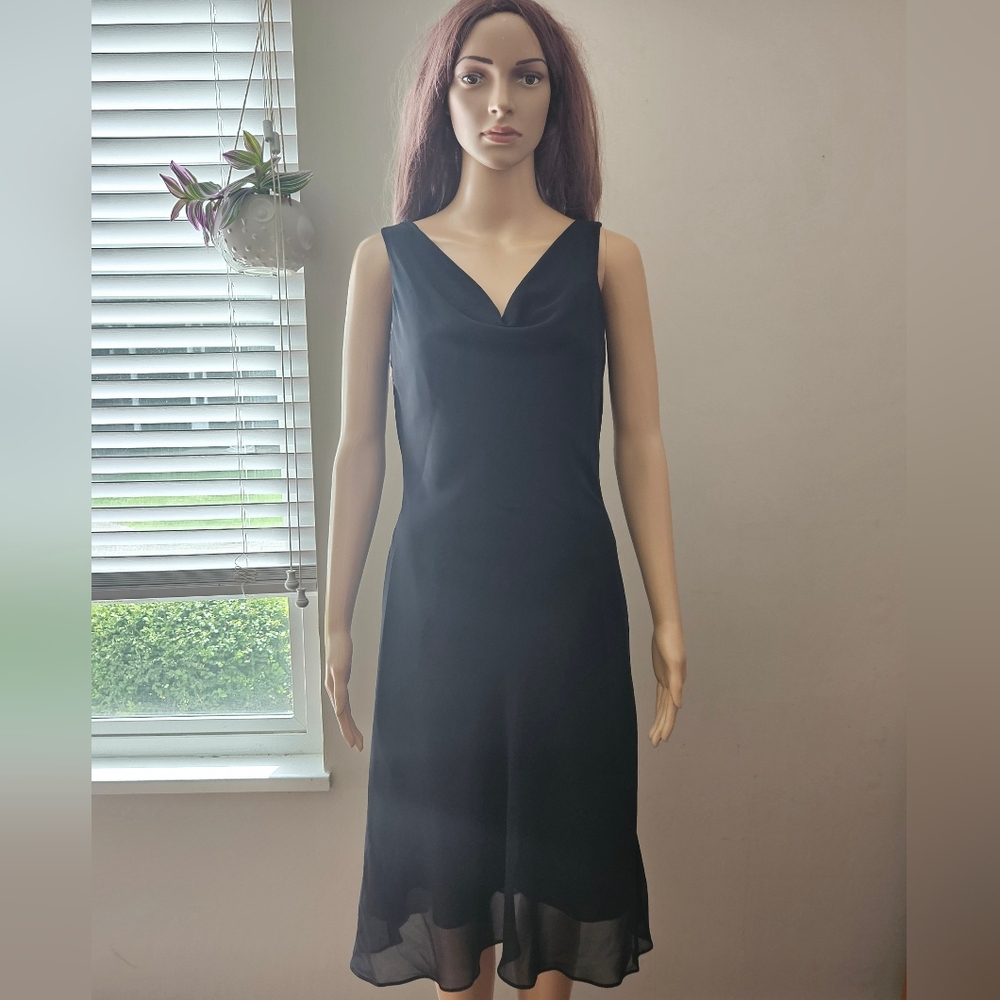 Vintage Lori Ann Montreal flowy midi dress sleeveless